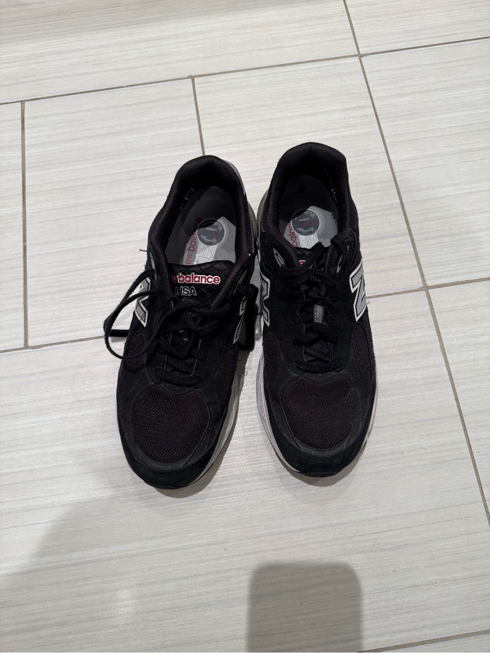 New Balance Black and White Men's Running Shoes